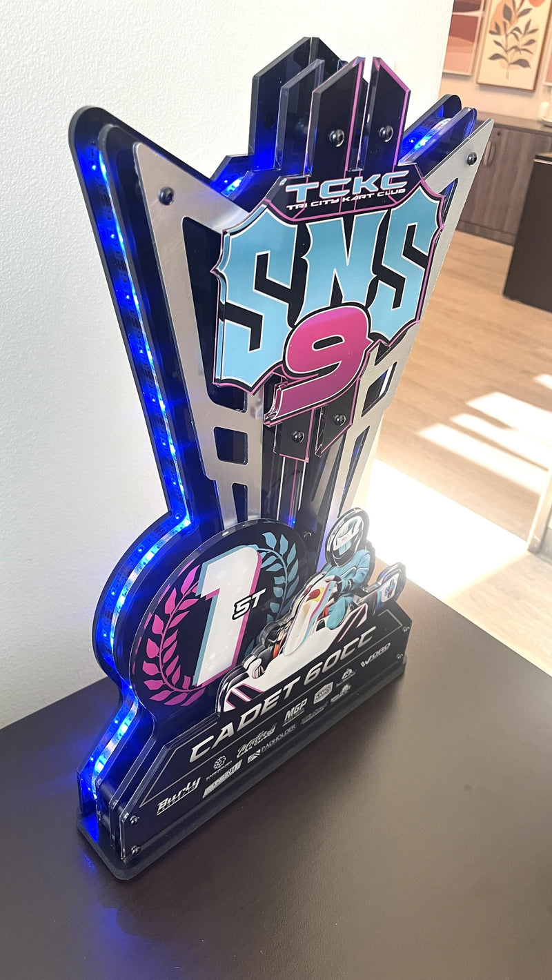 LED Multi Layer Trophies - Sick Trophies