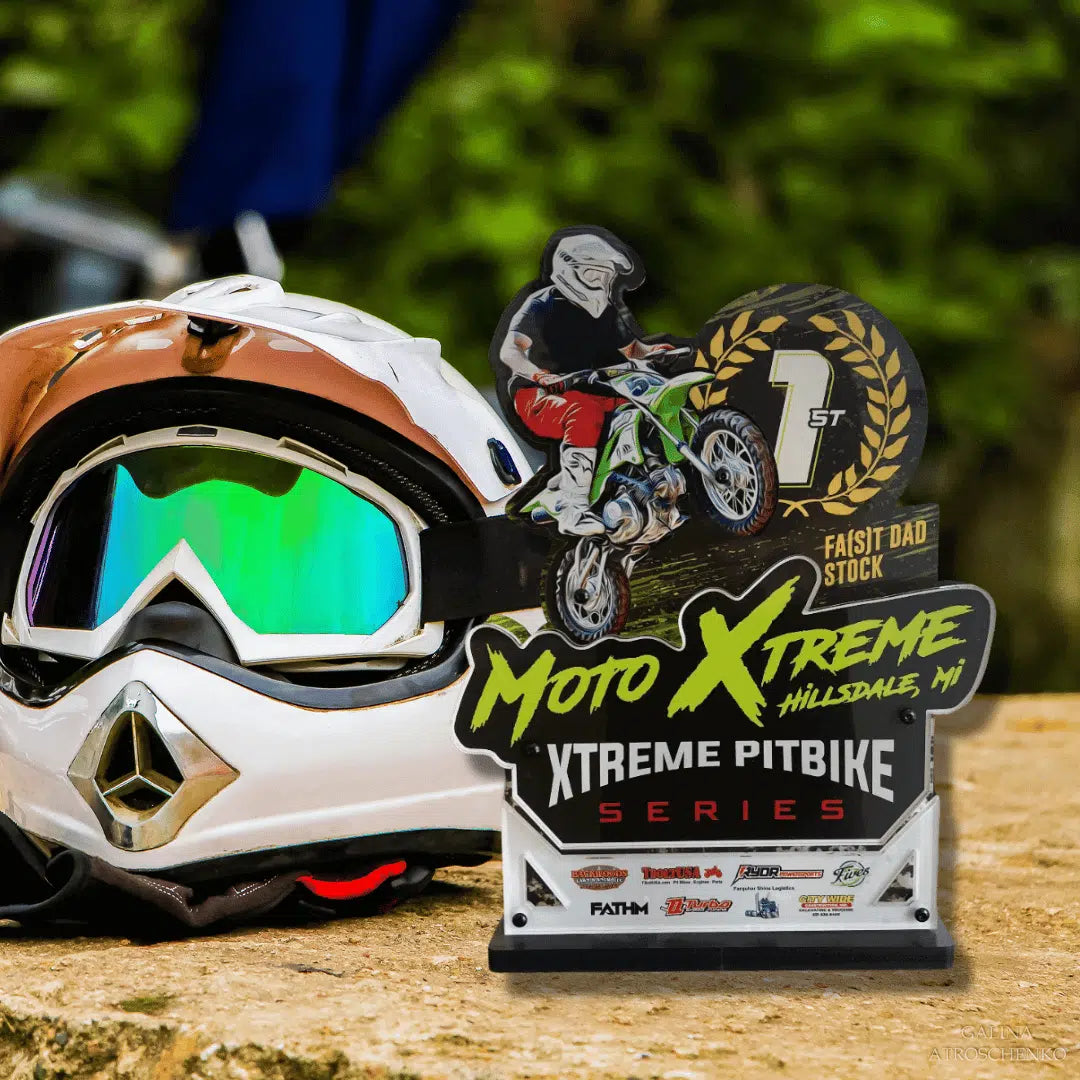 Motorcycle Racer Trophy Custom Motocross Trophies - Sick Trophies